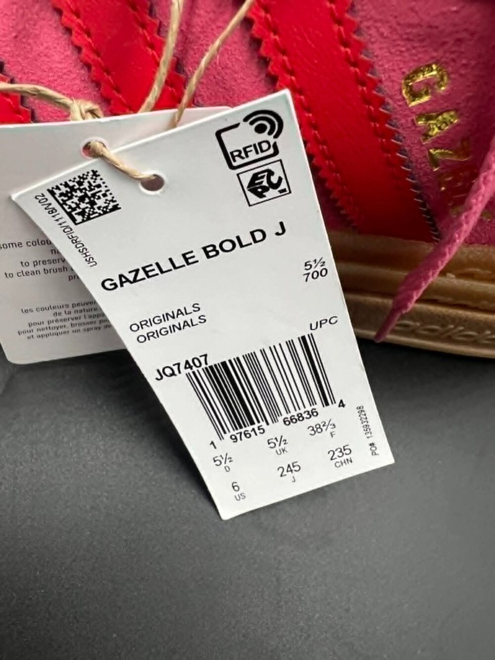 Adidas Gazelle Bold J Platform Sneaker - Picture 6 of 7
